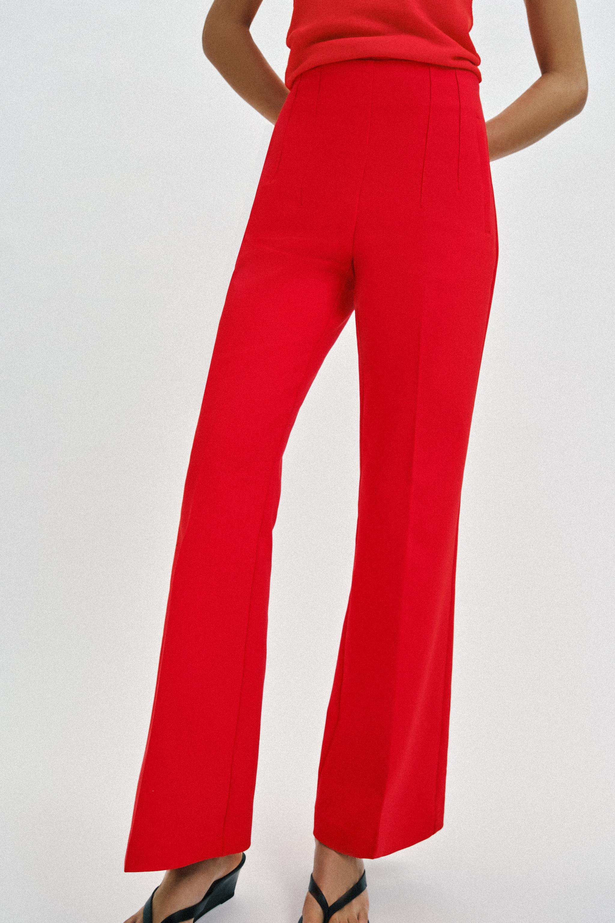 HIGH-WAISTED PANTS WITH BACK ZIP